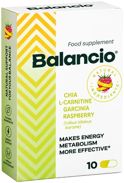 Envase de Balancio Capsules con 10 cápsulas